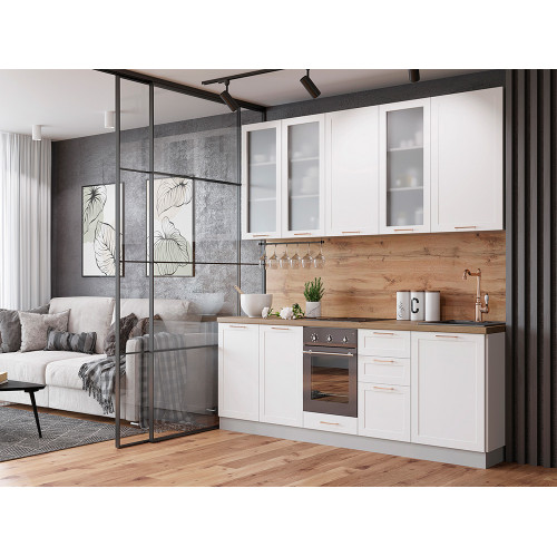 Кухня Квадро-05 Белый Софт Кухня Квадро-05 Белый Софт