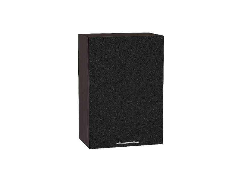 Шкаф верхний с 1-ой дверцей Валерия-М Черный металлик Graphite (920*600*318)